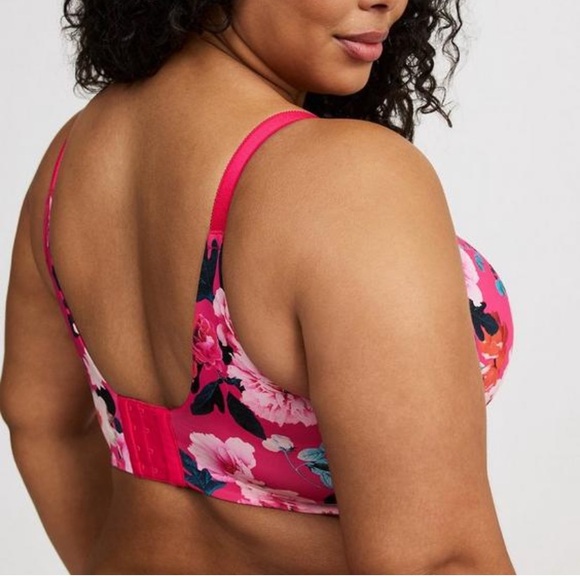 Torrid Vibrant Pink Floral Bra - Picture 2 of 2